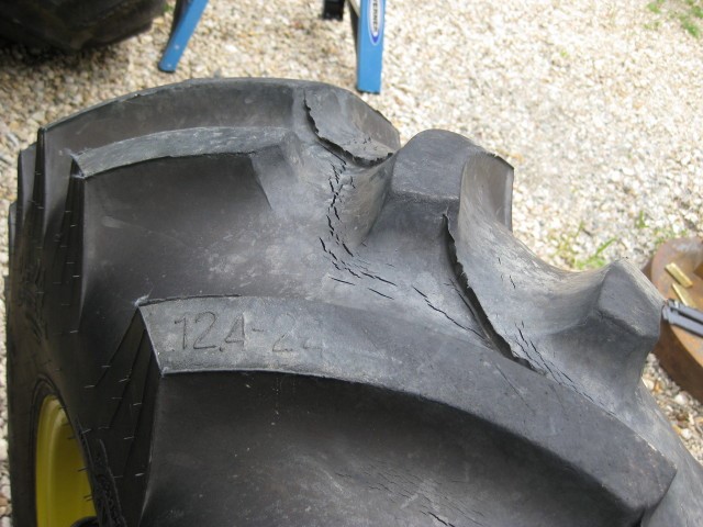 weather checked tire