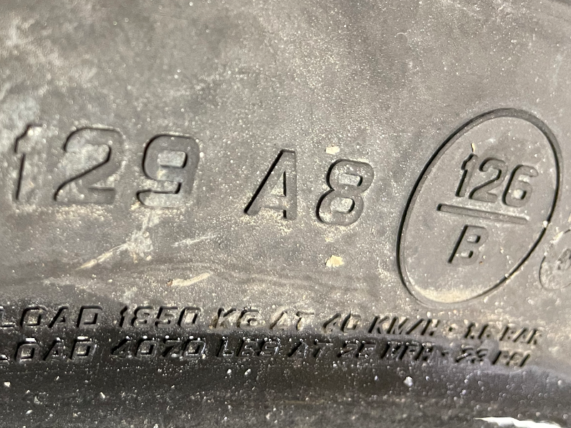 speed load rating of an ag tire